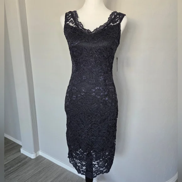 MARINA | Dresses | Marina Knee Length Lace Mini Lined Cocktail Sleeveless Sheath Dress Sz 4 New Nwt | Poshmark MARINA | Dresses | Marina Knee Length Lace Mini Lined Cocktail Sleeveless Sheath Dress Sz 4 New Nwt | Poshmark